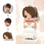 Custom Brick Figures with Wedding Dresses