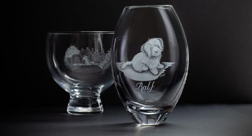 ENGRAVED glass