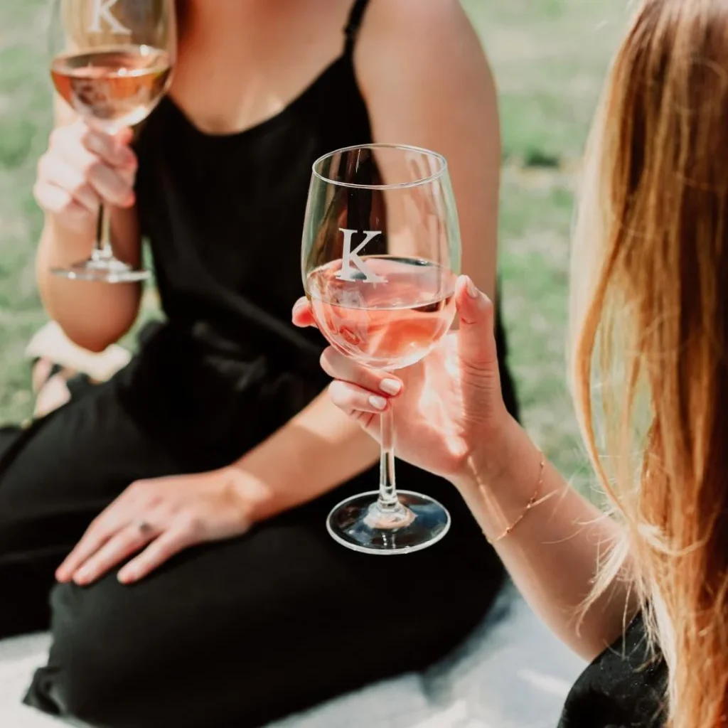 Monogrammed Wine Glasses