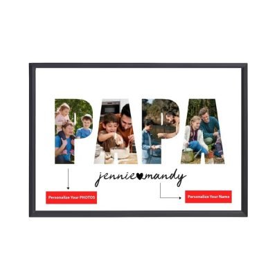 PAPA Personalized A4 Photo Frame