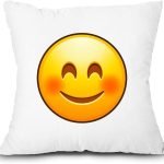 Smiley emoji cushion