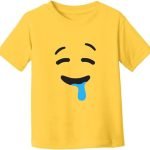 Bright Yellow Kids Smiley Face T-Shirt