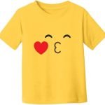Bright Yellow Kids Smiley Face T-Shirt