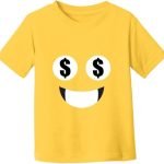 Bright Yellow Kids Smiley Face T-Shirt