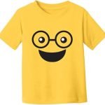 Bright Yellow Kids Smiley Face T-Shirt