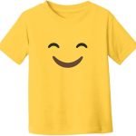 Bright Yellow Kids Smiley Face T-Shirt