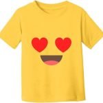 Bright Yellow Kids Smiley Face T-Shirt