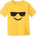 Bright Yellow Kids Smiley Face T-Shirt