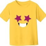 Bright Yellow Kids Smiley Face T-Shirt
