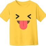 Bright Yellow Kids Smiley Face T-Shirt