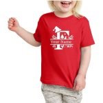 Alphabet Letters Printed Tshirt for Girls F