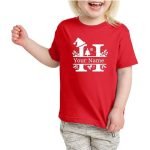 Alphabet Letters Printed Tshirt for Girls H