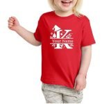 Alphabet Letters Printed Tshirt for Girls K