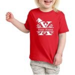 Alphabet Letters Printed Tshirt for Girls X
