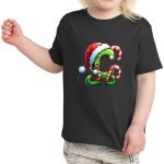 Christmas Alphabet Kids T-Shirt for Girls C