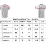 Christmas Emoji T-Shirt for women Size Chart