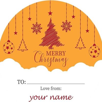 Christmas Wrapping Stickers Design 1