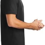 Christmas mens t shirt side view Christmas mens t shirt side view