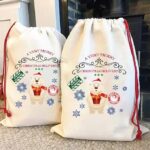 Cotton Christmas Santa Bag