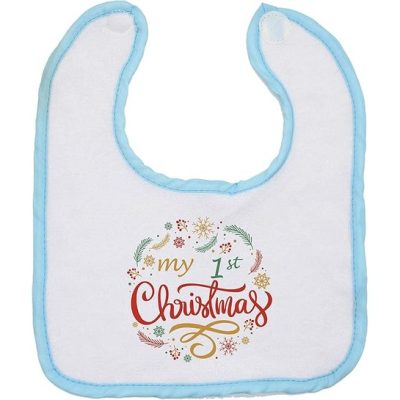 First Christmas Baby Bib Design 1