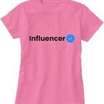 Influencer pink T-shirt