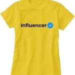 Influencer yellow T-shirt