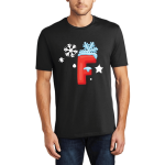 Initial Letter T-Shirt for Men F