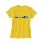 Introvert Yellow T-Shirt