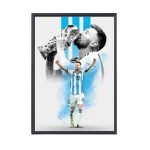 Messi world cup photo frame