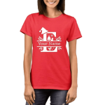 Printed Red Tshirt for Women E