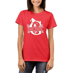 Printed Red Tshirt for Women G