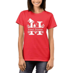 Printed Red Tshirt for Women H