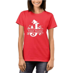 Printed Red Tshirt for Women J