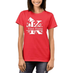 Printed Red Tshirt for Women K