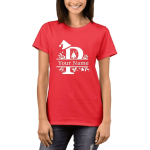 Printed Red Tshirt for Women P