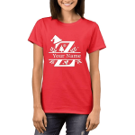 Printed Red Tshirt for Women Z