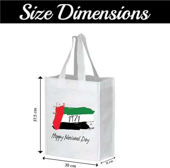 UAE National Day Tote Bags Size