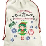 Merry Christmas Little Girl Bag