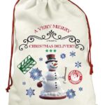 Merry Christmas Snow Man Bag