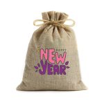 jute Burlap Bags pink