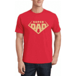 worlds best dad t-shirt red worlds best dad t-shirt red