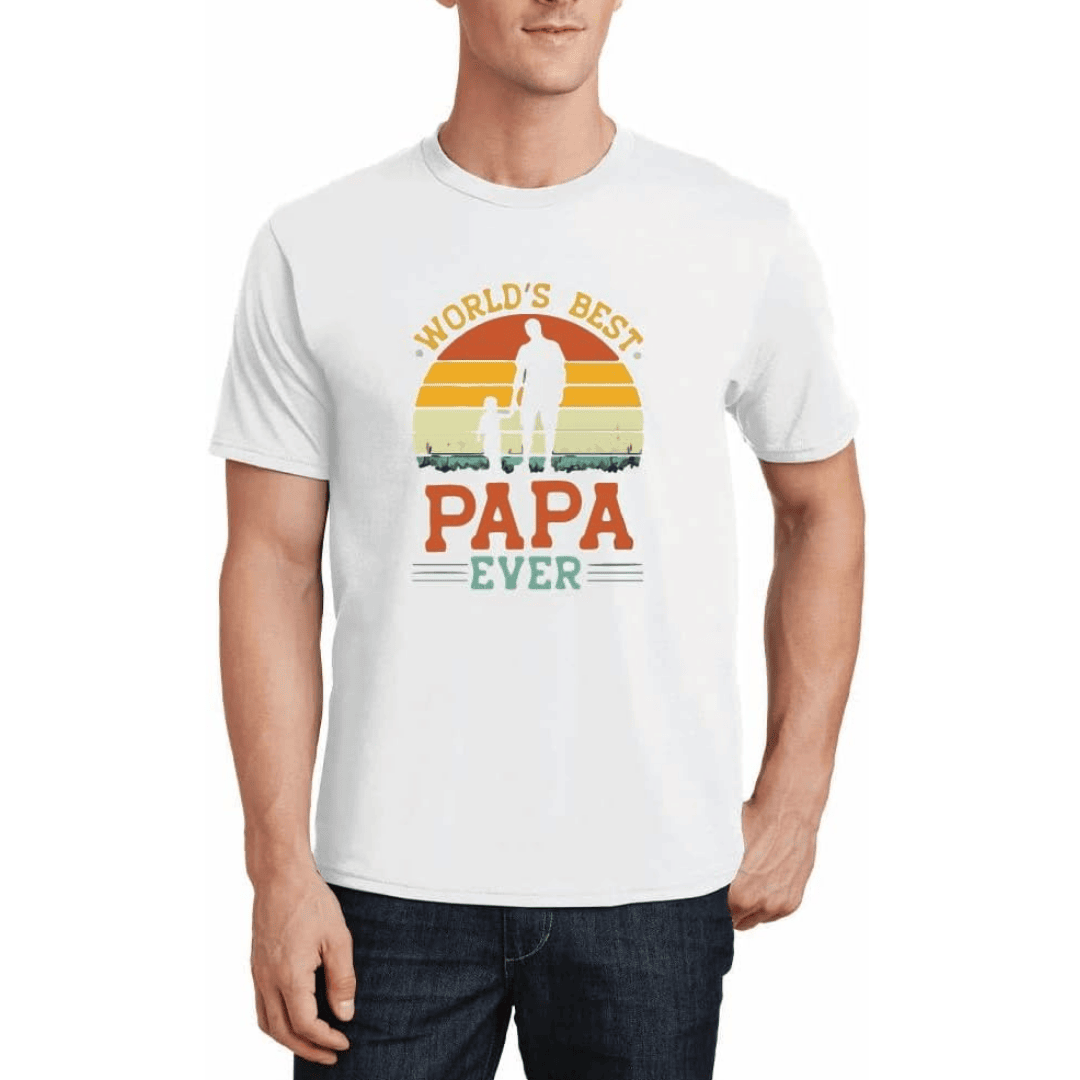 worlds best dad t-shirt white worlds best dad t-shirt white