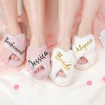 personalized fluffy slippers