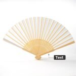 Personalized Bamboo Ribs Fan