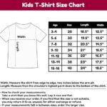 Boys Kid T Shirt Size Chart