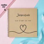Our Story So Far Personalised Scrapbook, Couples Memory Book