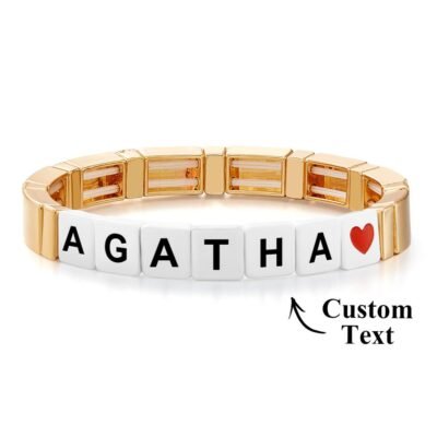 Custom Name Bead Bracelet