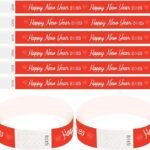 New Year Paper Wristbands Red