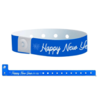 New Year Plastic Wristbands Blue