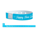 New Year Plastic Wristbands NEON BLUE